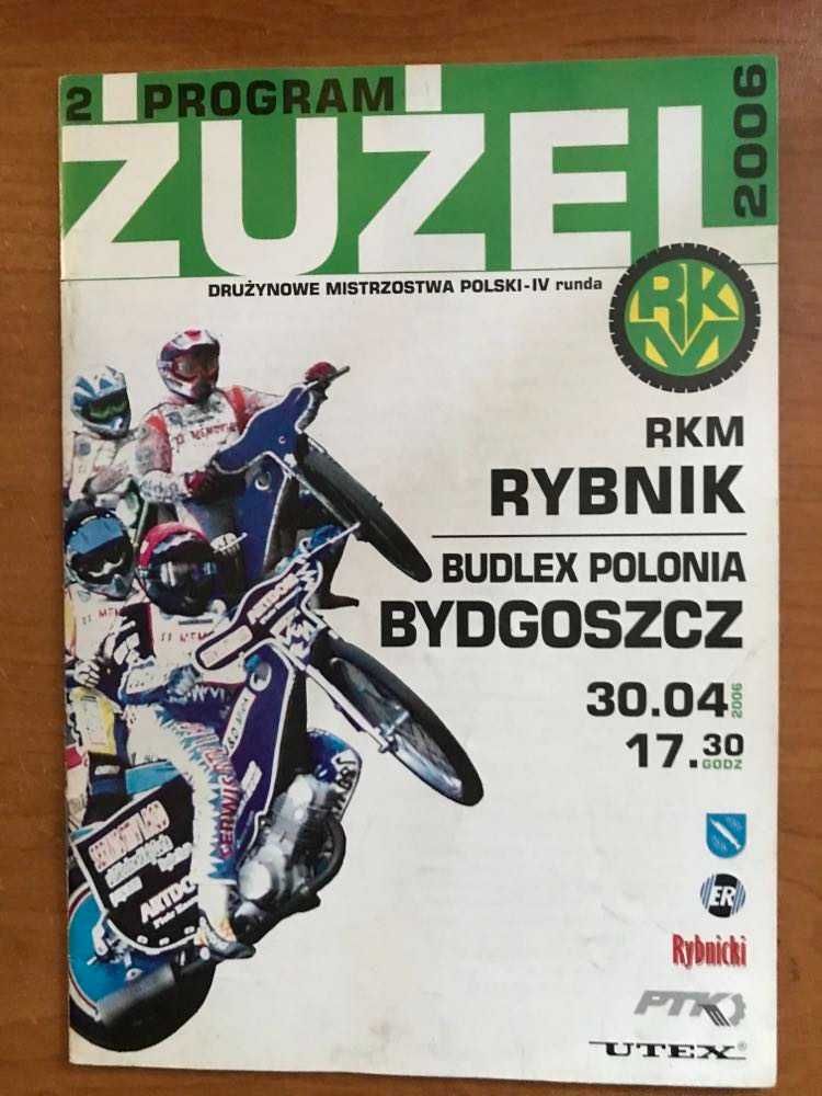 Program żużlowy DMP RKM Rybnik - Polonia Bydgoszcz [Rybnik, 2006r.]