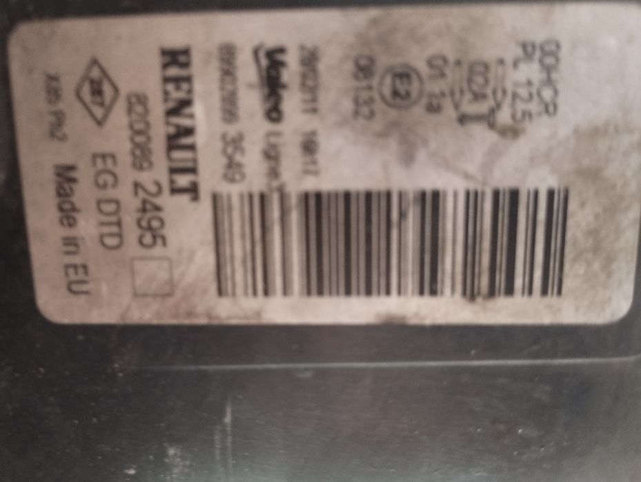 Renault Clio 3 Lift lampa przednia przód lewa, prawa Europa orginał
