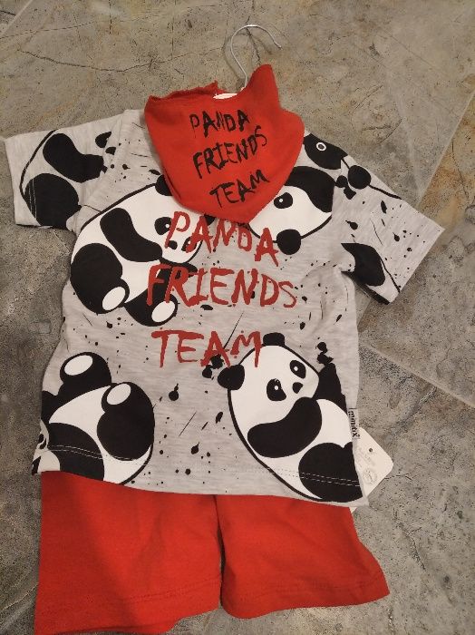 NOWY trzy częściowy strój dla chłopca - 6-18 miesięcy