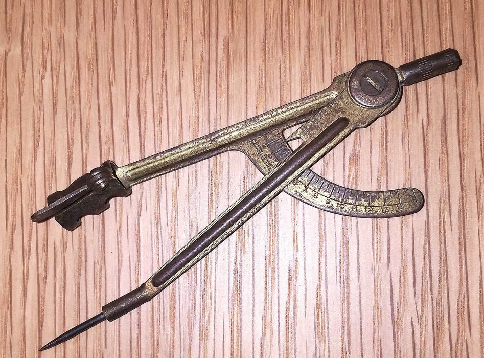 Compasso metálico década 50s - vintage