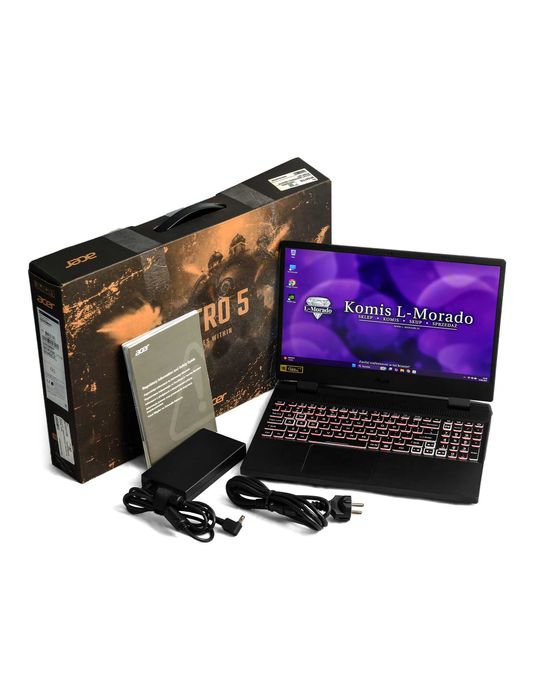 Acer Nitro 5 | R7-6800H; 16GB/512GB+1TB; RTX3060 | Komplet, jak nowy!