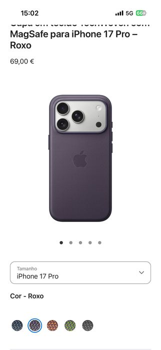 Capa TechWoven iphone 17 pro