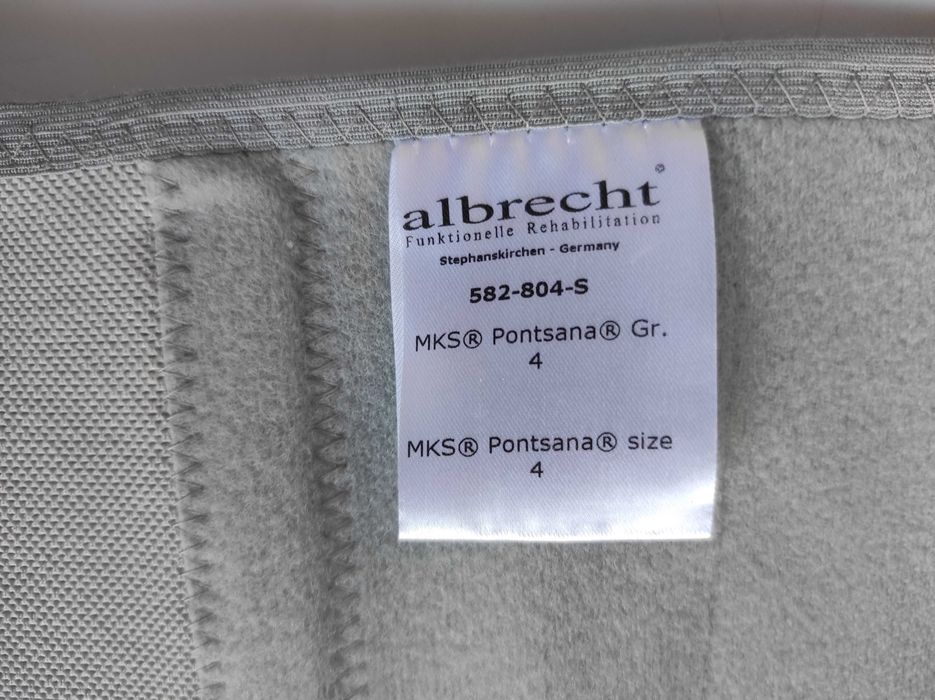 Бандаж ортез позвоночника, поясничный Albrecht MKS Pontsana, размер 4