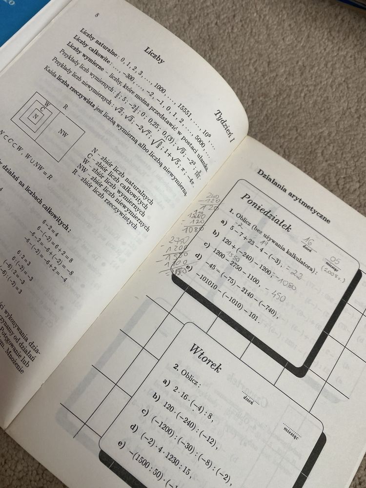Matematyka kalendarz ósmoklasisty