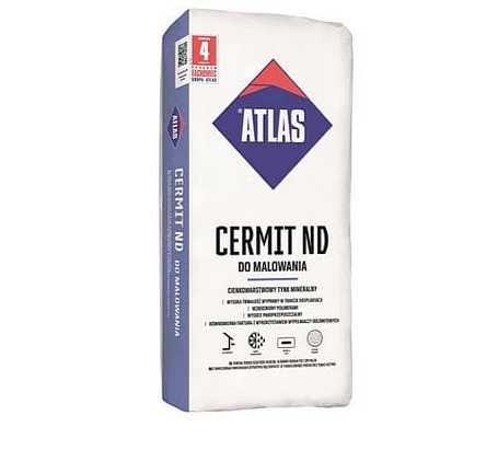 ATLAS CERMIT ND - DO MALOWANIA Cienkowarstwowy tynk mineralny 25 kg