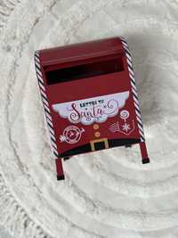 Świąteczna skrzynka na listy list do mikolaja dekoracja świąteczna