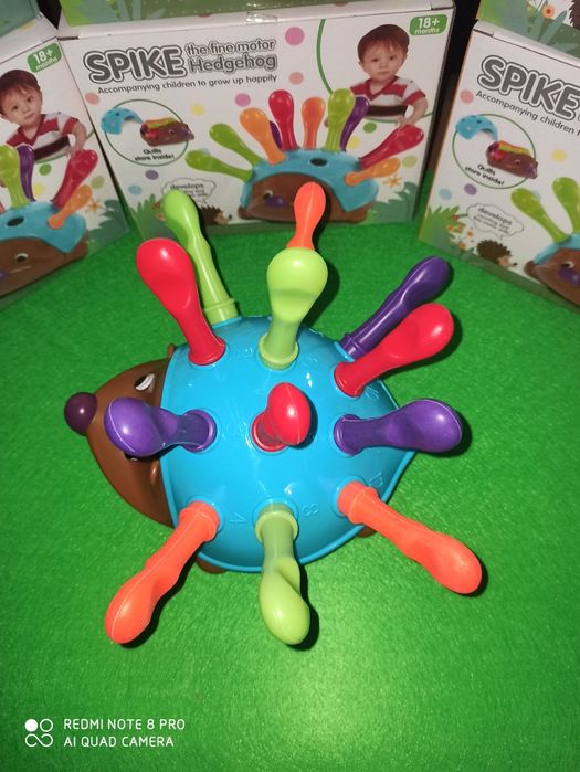 Сортер їжачок Spike їжак ёжик цифри голочки