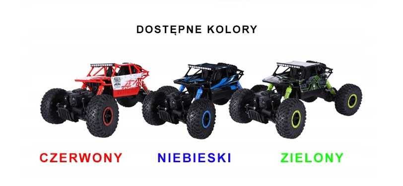 IDEALNY PREZENT AAAuto Terenowe Zdalnie Sterowane 3 KOLORY NOWE!