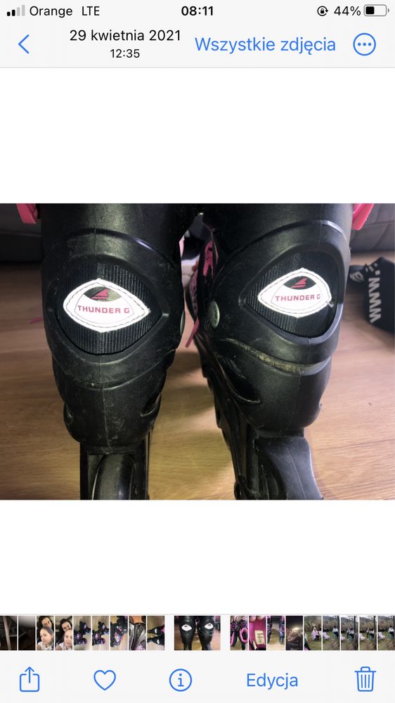 Rolki Rollerblade thunder 18,5-21 cm + ochraniacze gratis