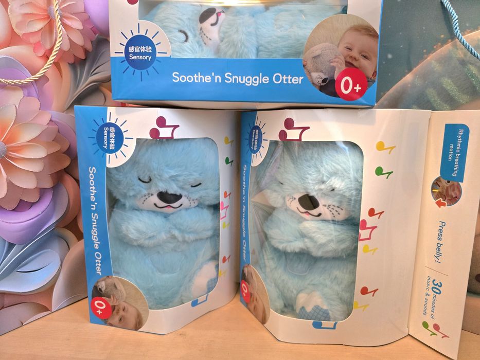 Дихаюче видреня, мішка в голубому кольорів, в подарунковій коробці