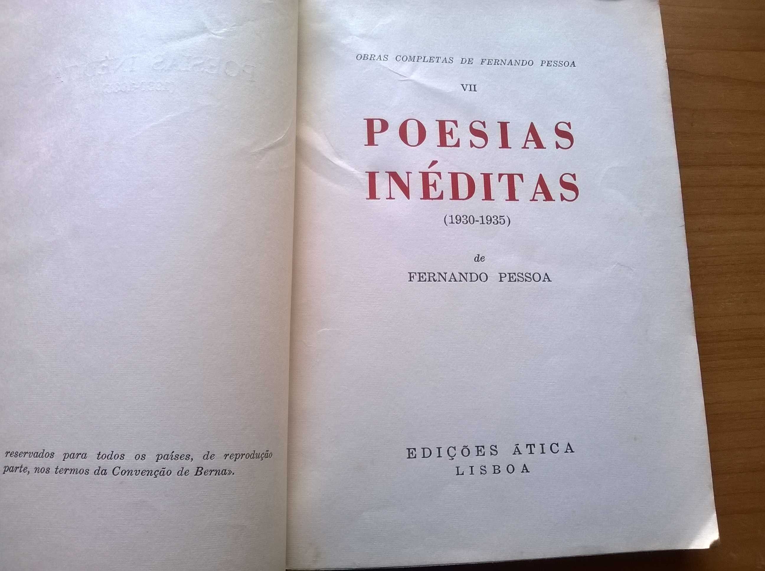 " Poesias Inéditas " (1930 a 1935) - Fernando Pessoa