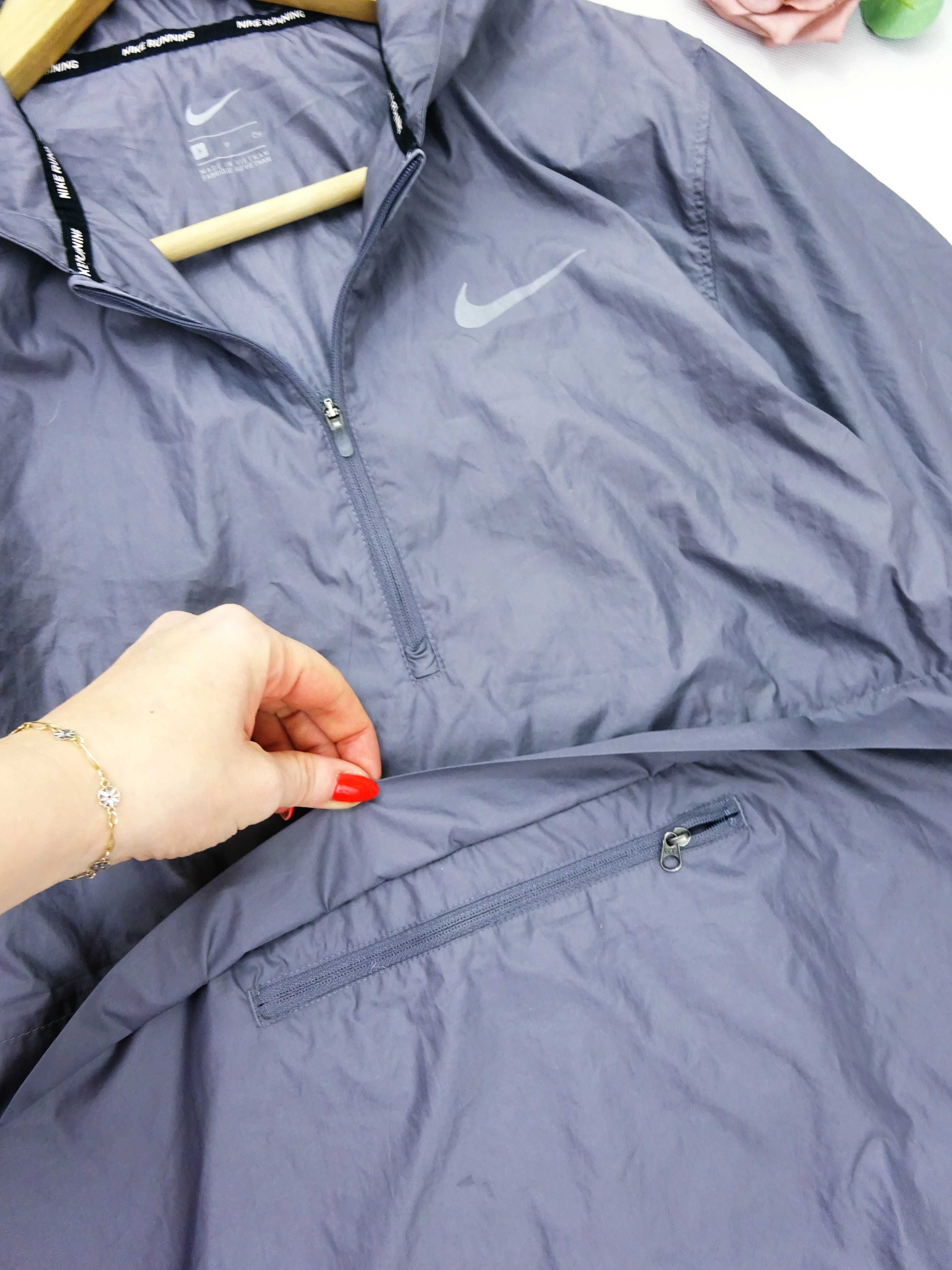 C przejściowa treningowa kurtka damska NIKE wiatrówka kaptur S 36 M 38