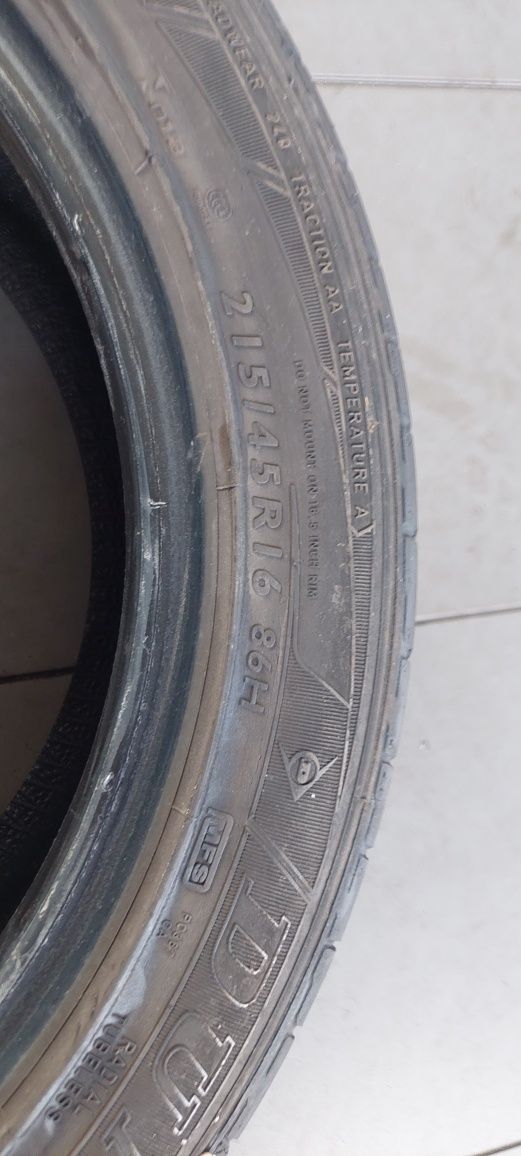 Opony letnie215 45 R16 dunlop