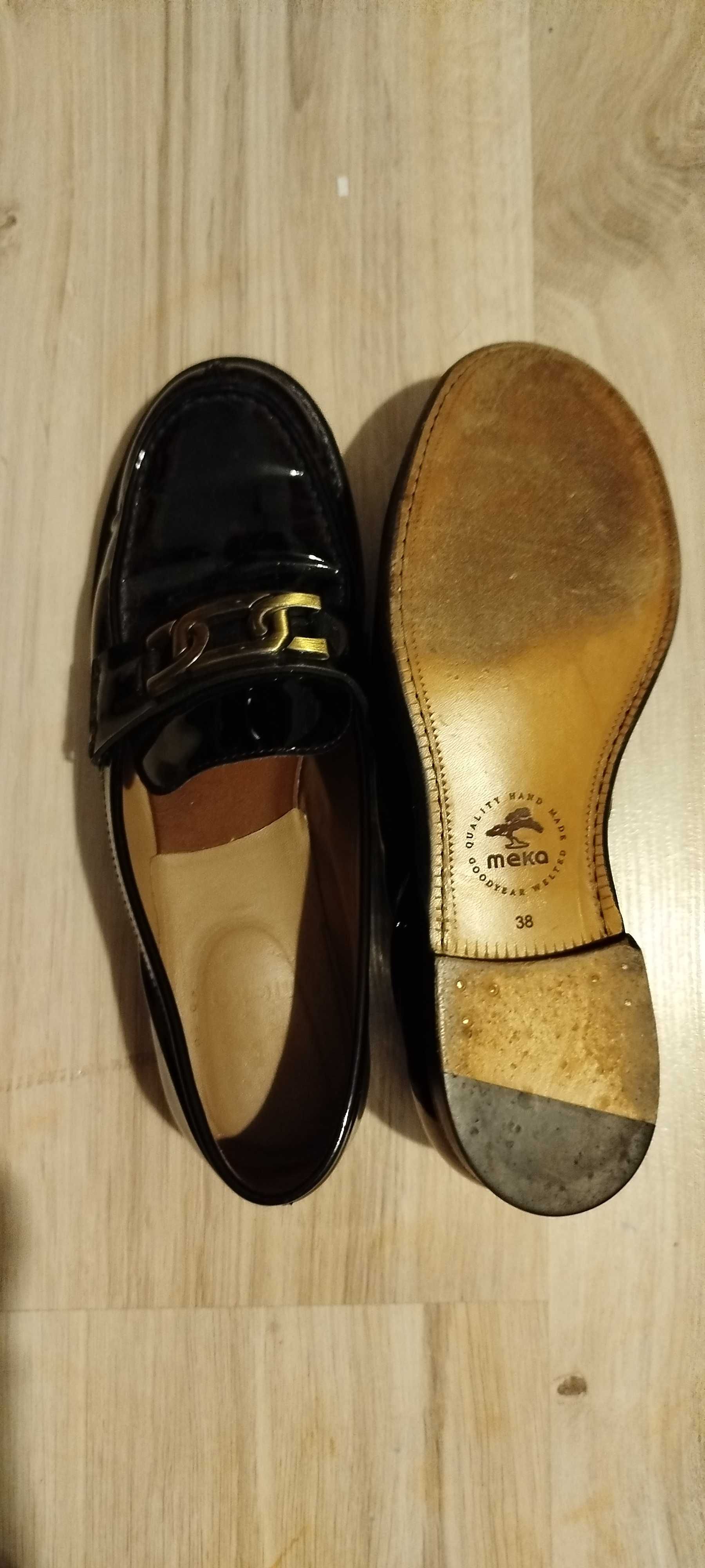 Loafersy/mokasyny MEKA rozm 38, dwie pary
