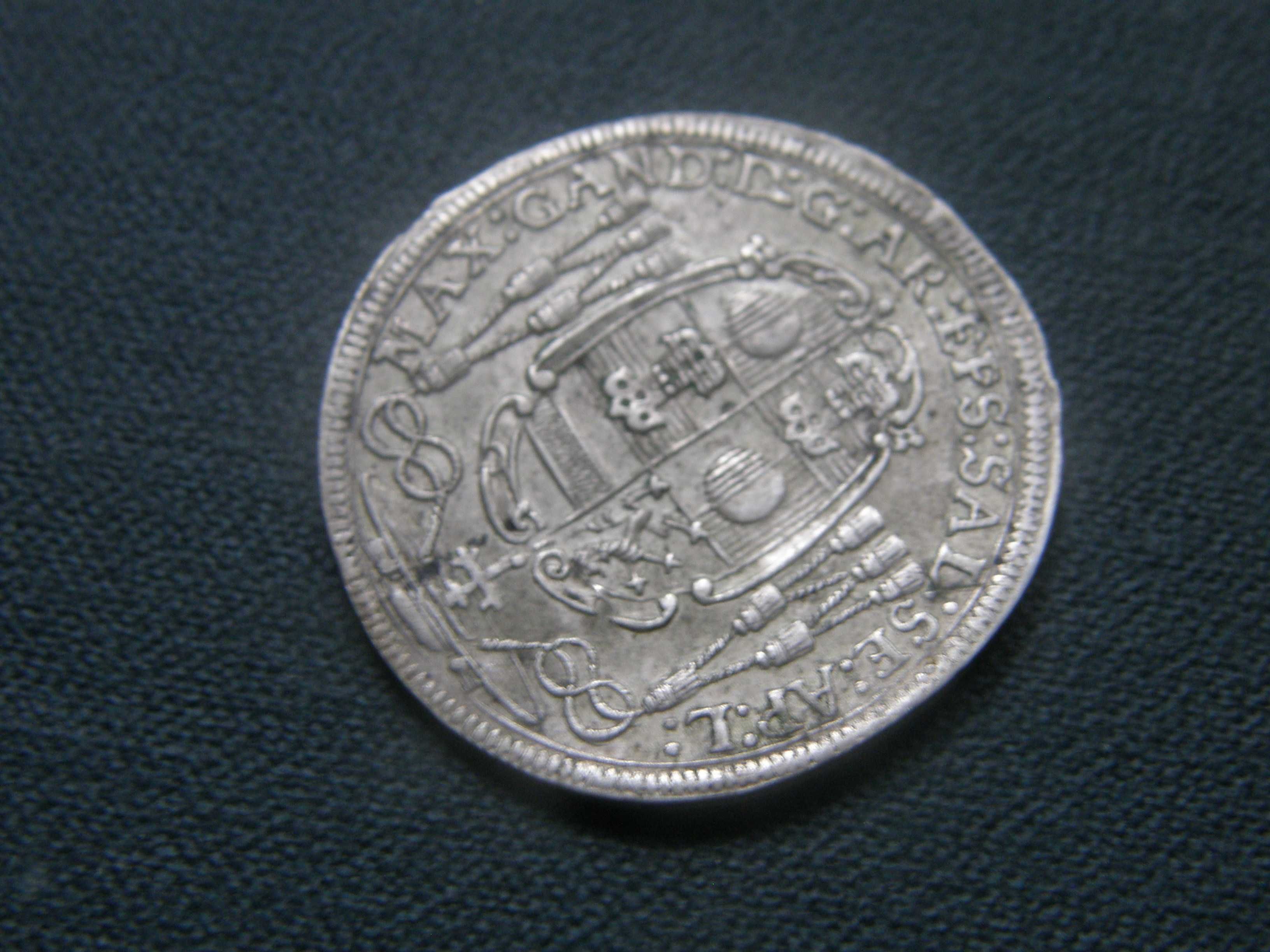 Церковные XV грошей 1686г. , серебро XF-AU редкая монета