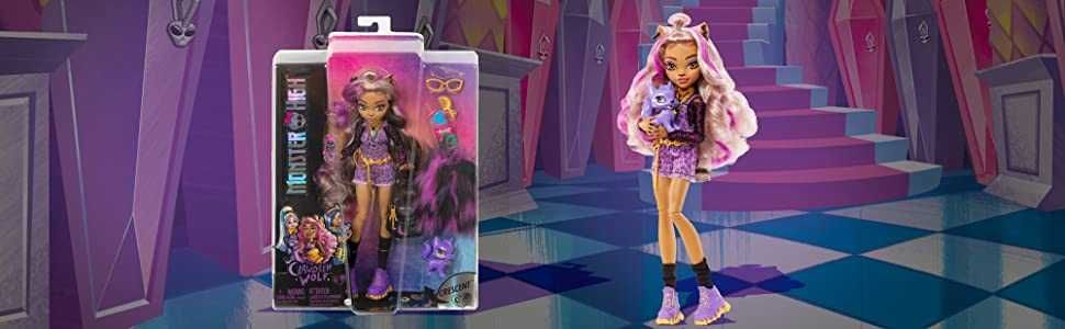 Монстер Хай Клодин Вульф с питомцем Monster High Clawdeen Wolf HHK52