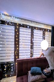 Światełka świąteczne LED 2m x 3m 200 światełek 230V zimny biały