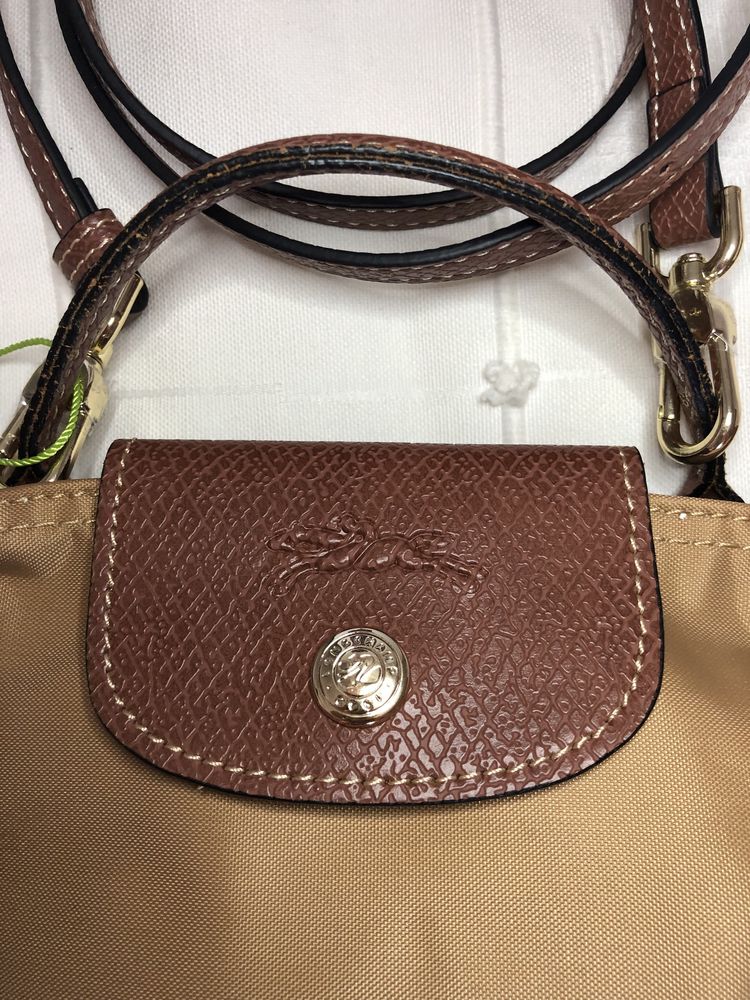 Mala longchamp le pliage camel/castanho XS