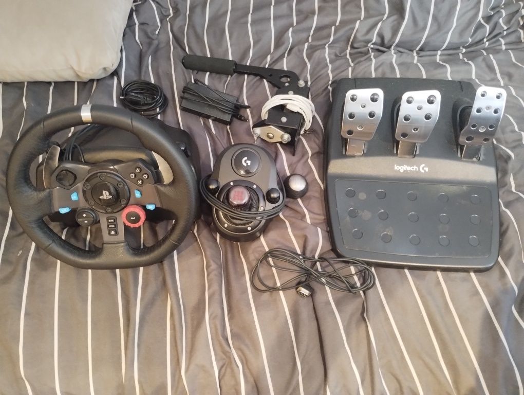 kierownica Logitech g29 + shifter + hydrołapa