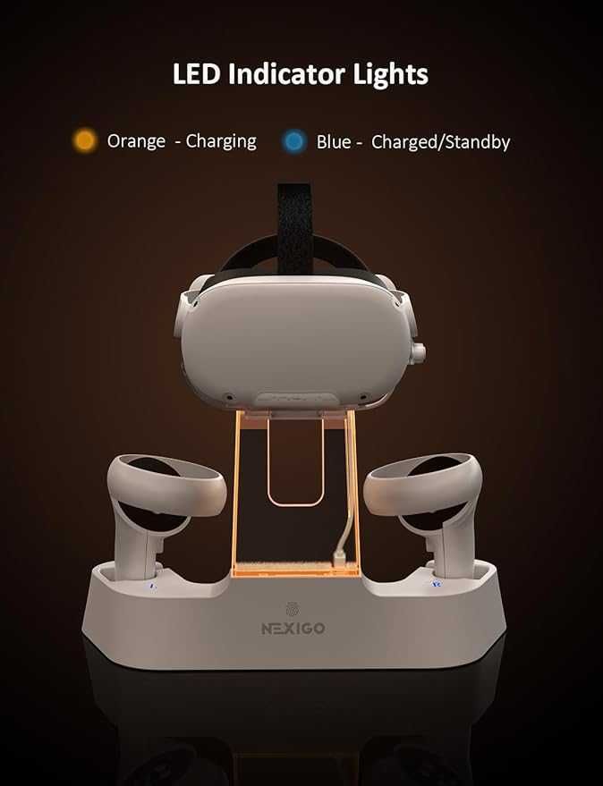 Stacja ładująca do zestawu słuchawkowego i kontrolera do Oculus Quest2