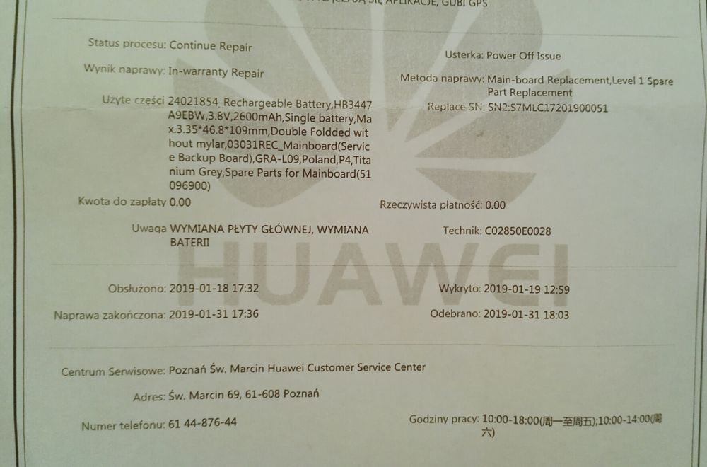 Huawei P8 Gra-L09 (wersja PRO nie Lite) smartfon