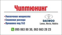 Чиптюнинг, прошивка Daewoo Lanos, Chevrolet Aveo, Opel Astra H