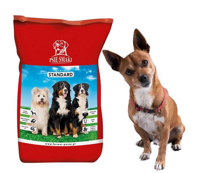 Karma sucha dla psa rasy małe średnie PSIE SMAKI 30% mięsa 15kg