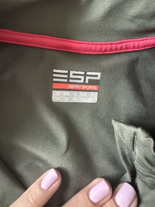 Koszulka sportowa damska Esprit 44 z odblaskami idealny stan