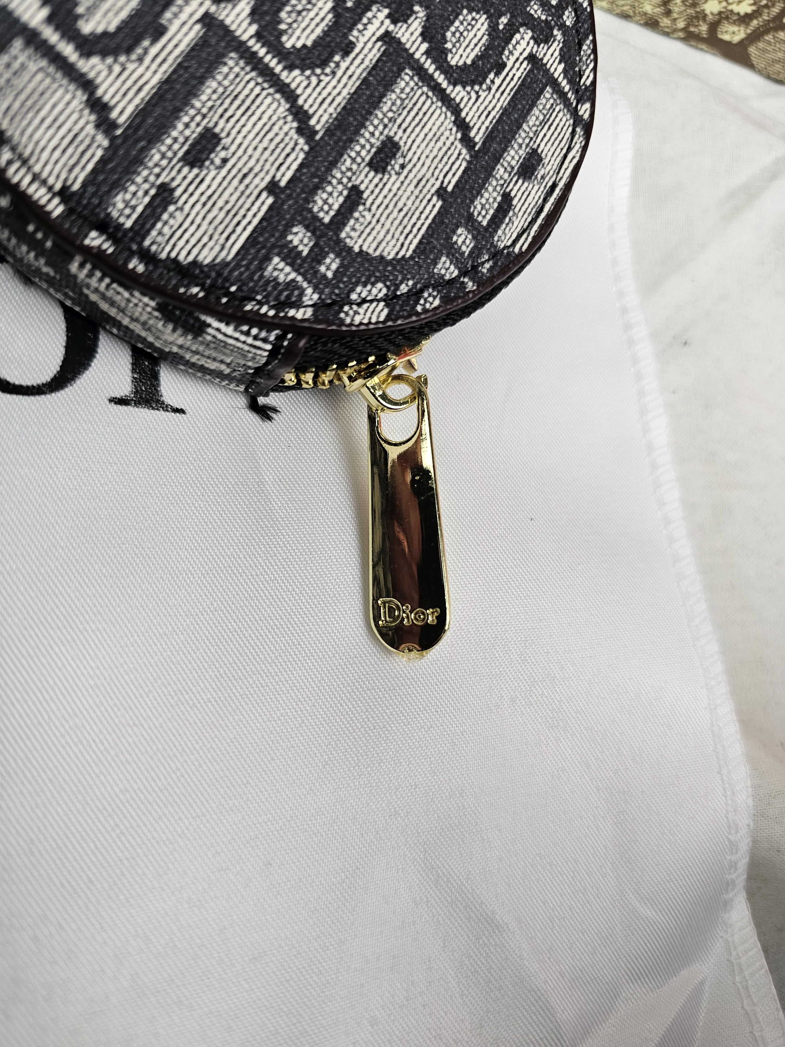 Torba biznesowa komplet Torebka damska Christian Dior grafit zestaw