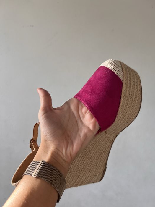 Alpercatas Salto Alto Fúchsia • Novas • H&D Moda Española