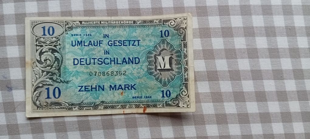 10 marek niemieckie 1944 r.