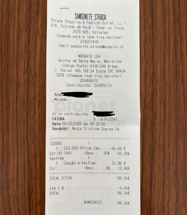 Samsonite Pasta para Portátil 15.6'' c/ Porta USB VECTURA EVO Preto