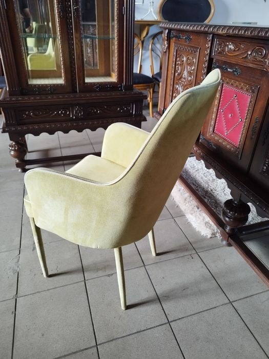 krzesło fotelowe do jadalni antyk Vintage
