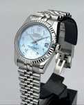 SEIKO MOD DATEJUST Niebieski Baby Blue Arabic Jubilee Custom NOWY