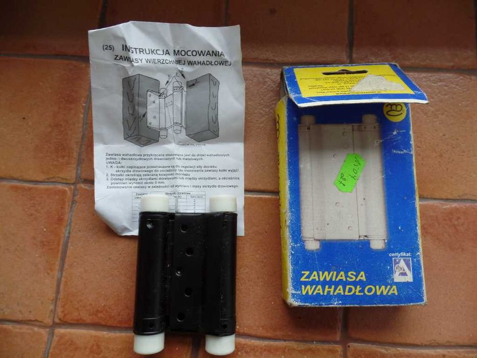 Zawias wahadłowy 75 mm