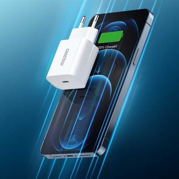 Choetech szybka ładowarka sieciowa USB-C 20W iPhone 13 14 15 PRO MAX