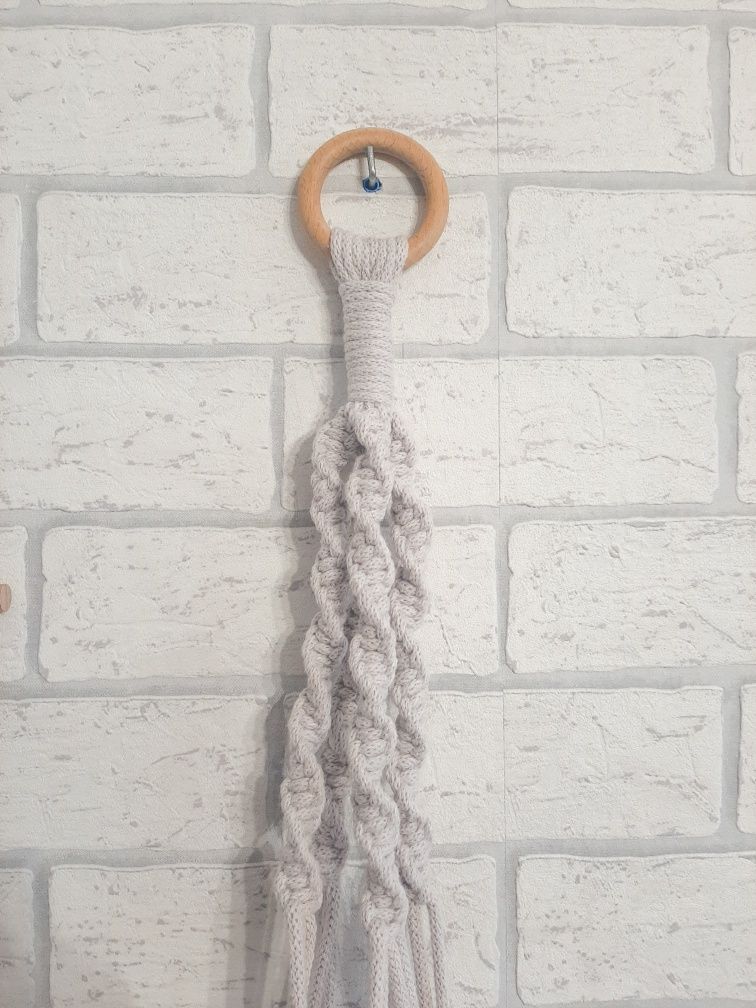 Kwietnik wiszący boho dekoracje handmade