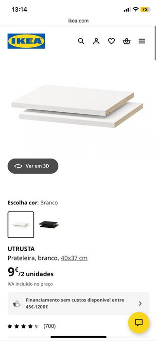Prateleiras Utrusta IKEA NOVAS desde 5€