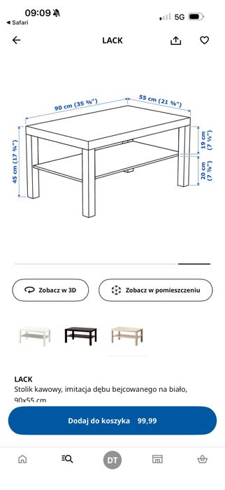 Stolik kawowy ikea