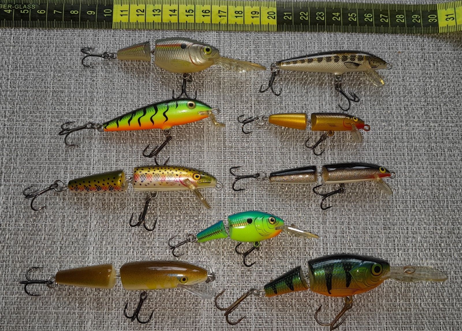 Woblery rapala 9szt