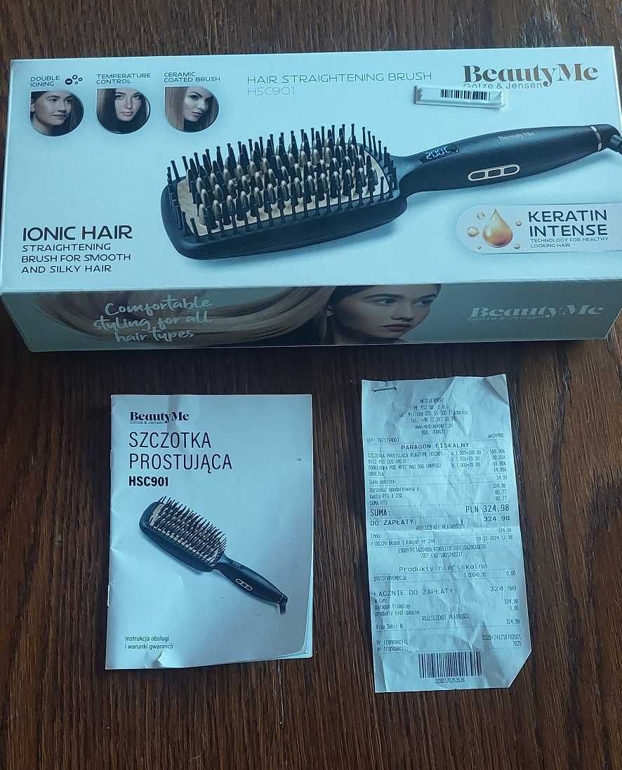 Szczotka prostująca BEAUTYME Keratin Intense HSC901