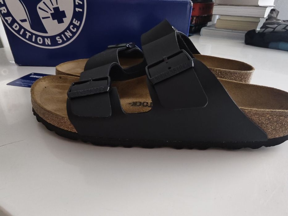 Birkenstock Arizona EU 40 US 9 Czarne klapki sandały