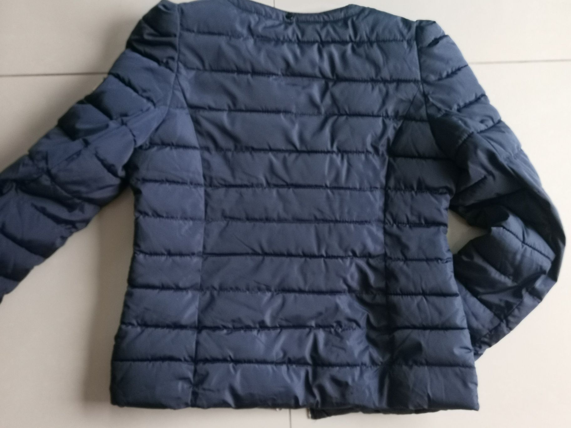 Elisabetta Franchi granatowa kurta puchowa 40 L