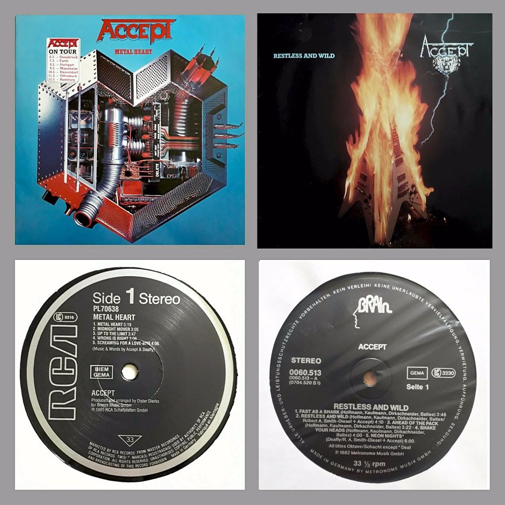 Lp Uriah Heep, Smokie, Accept, Grand Funk, Queen