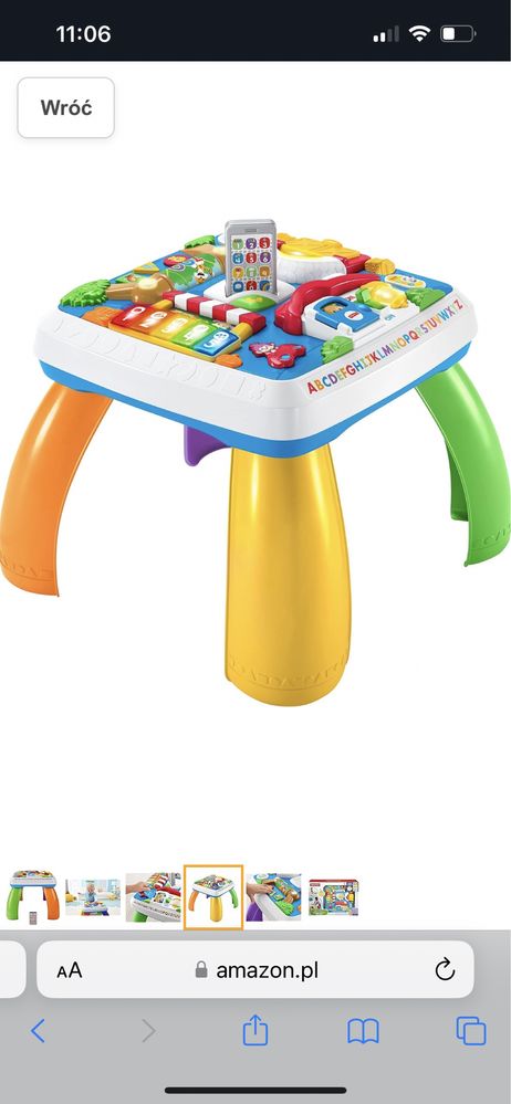 Stolik interaktywny Fisher Price 3 poziomy nauki stan idealny