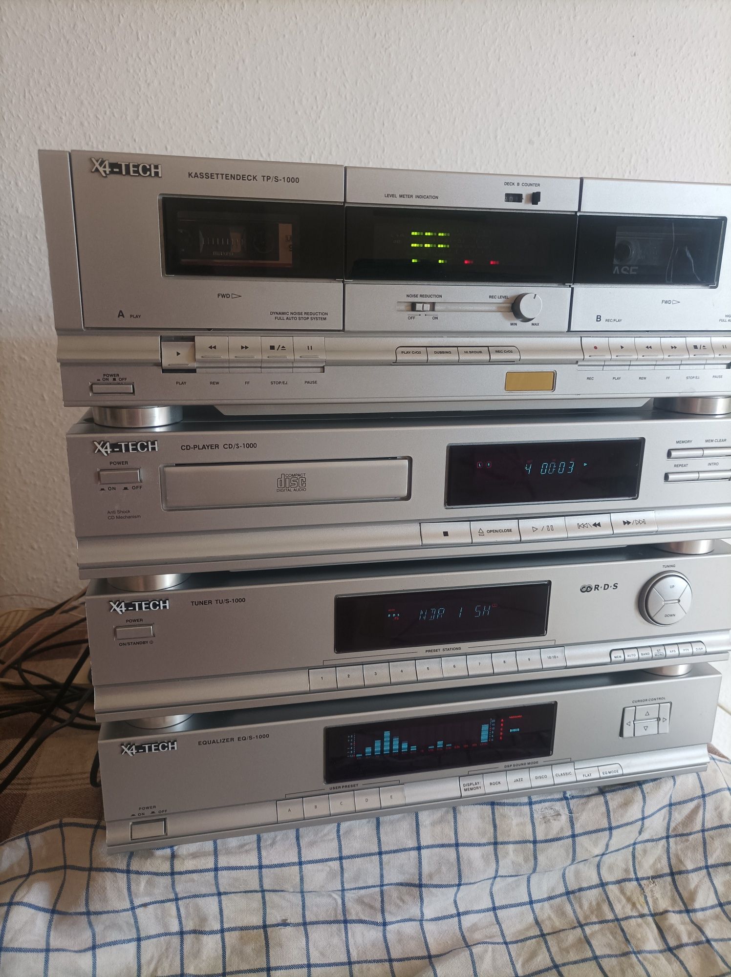 4 elementy wieży X4-TECH
