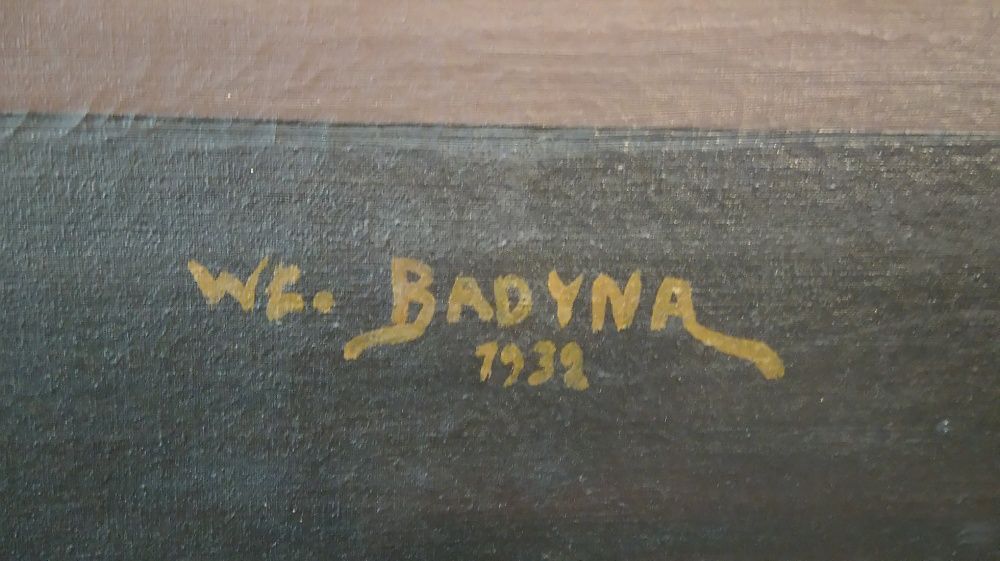 Obraz Martwa Natura Wł. Badyna 1932