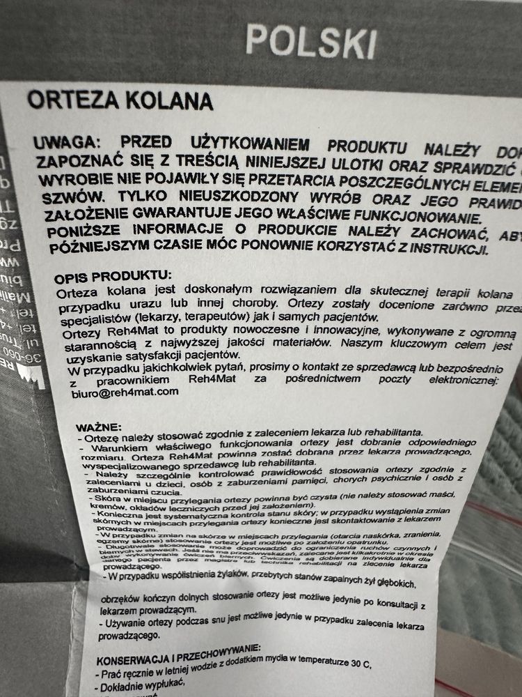Orteza na kolano
