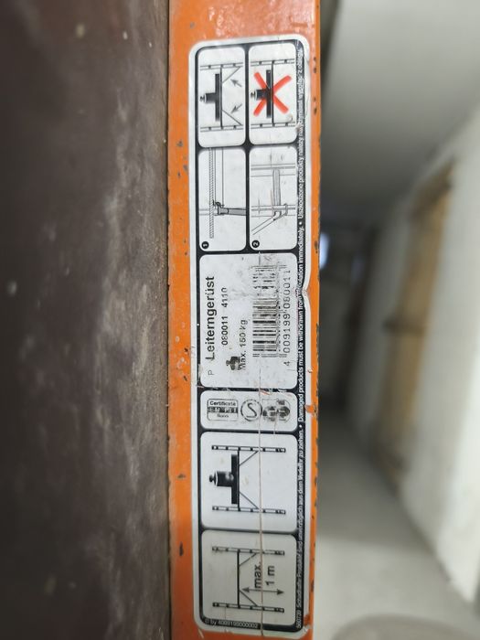 rusztowanie drabinowe / podest roboczy,