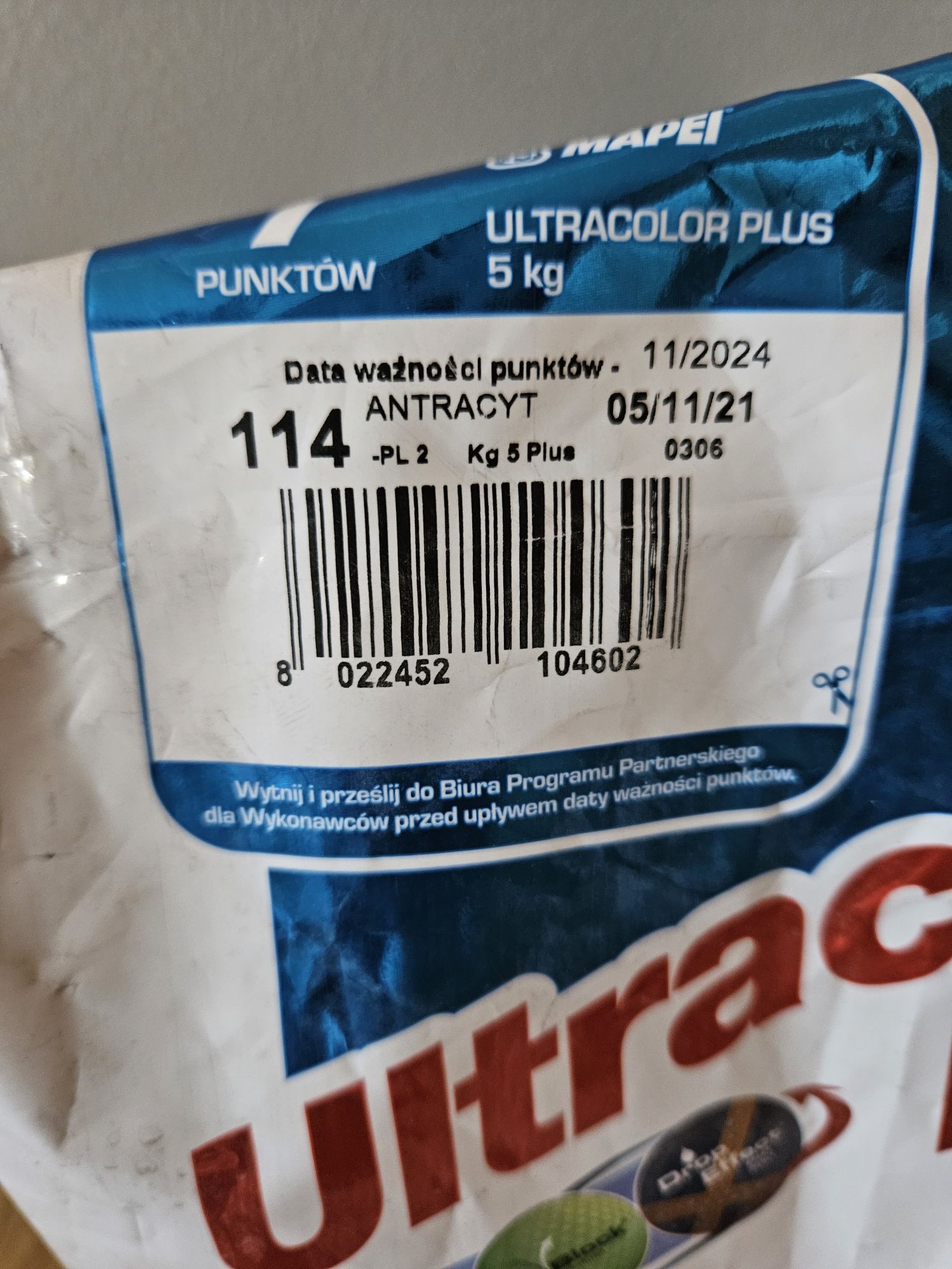 Fuga MAPEI Ultracolor PLUS 114 Antracyt